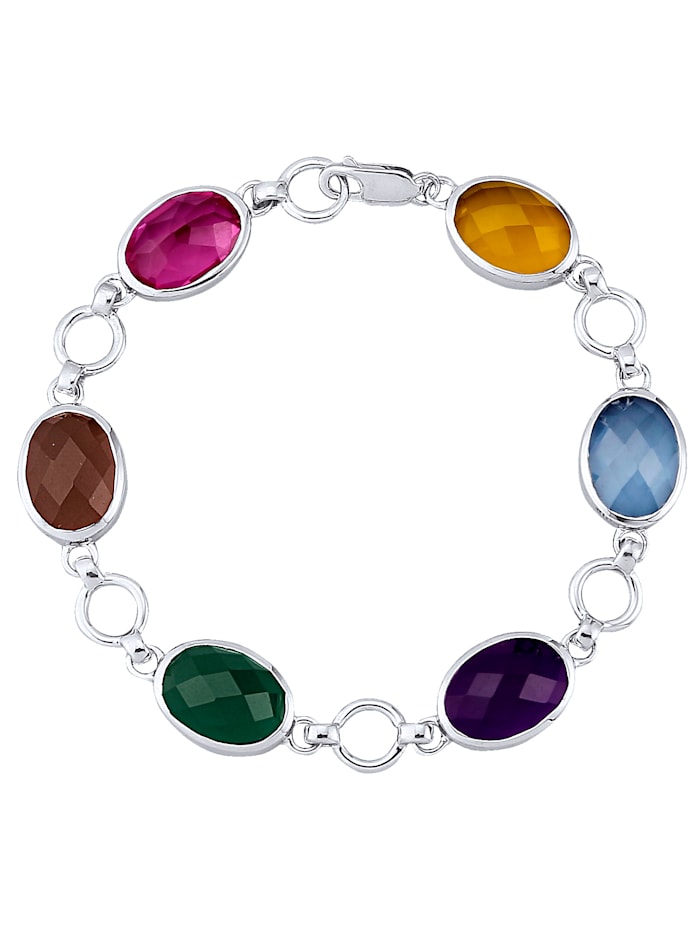 Jamelli Bracelet avec quartz, Multicolore