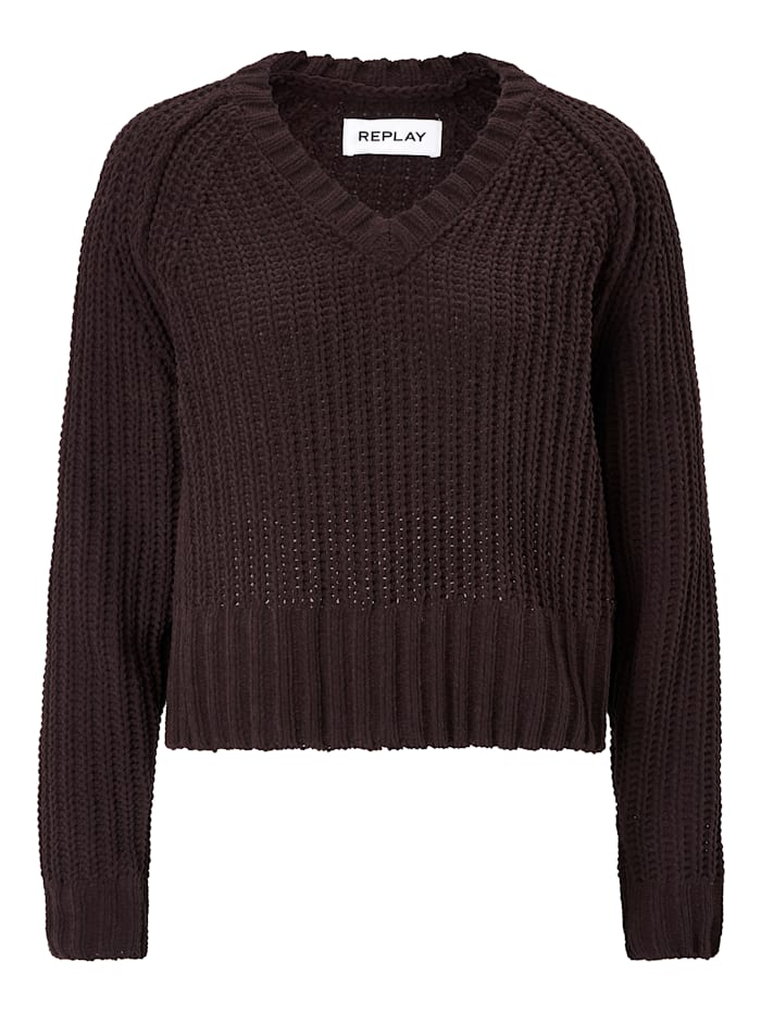 REPLAY Pullover, Bordeaux