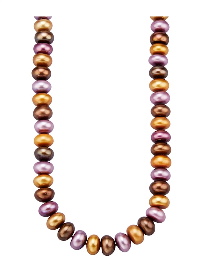 Amara Highlights Collier avec perles de culture d'eau douce, Multicolore