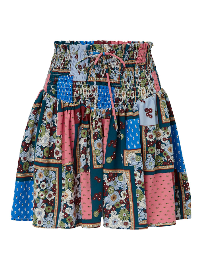 ROCKGEWITTER Shorts in Patchwork-Optik, Multicolor