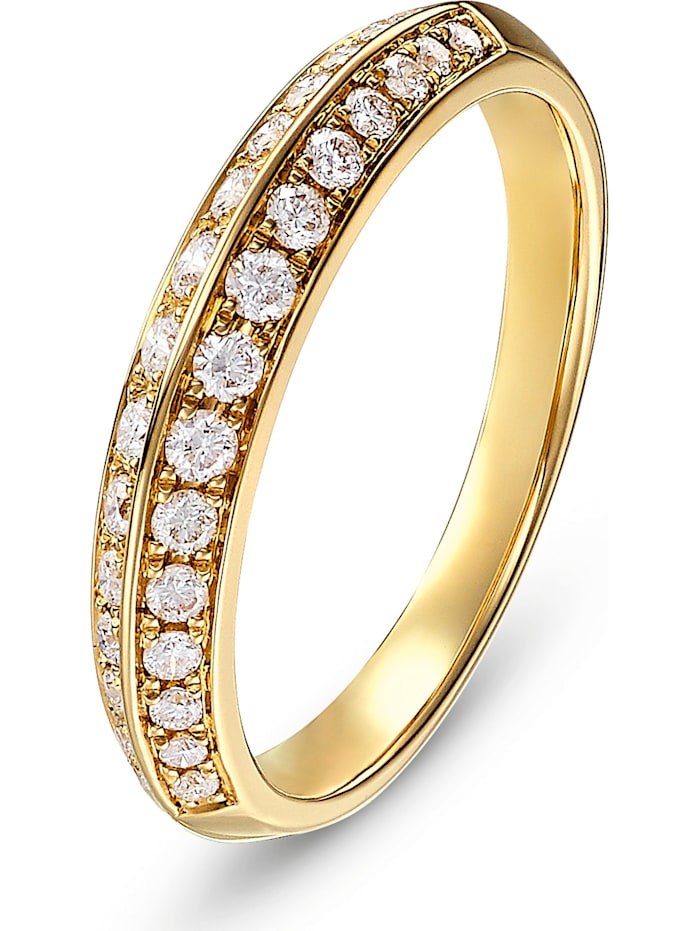 CHRIST C-Collection Damen-Damenring 585er Gelbgold 30 Diamant, gold