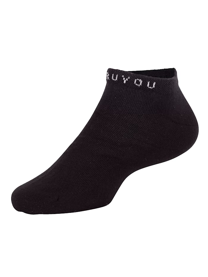 Sneaker ponožky 4 páry s vpleteným logom TruYou-Logo