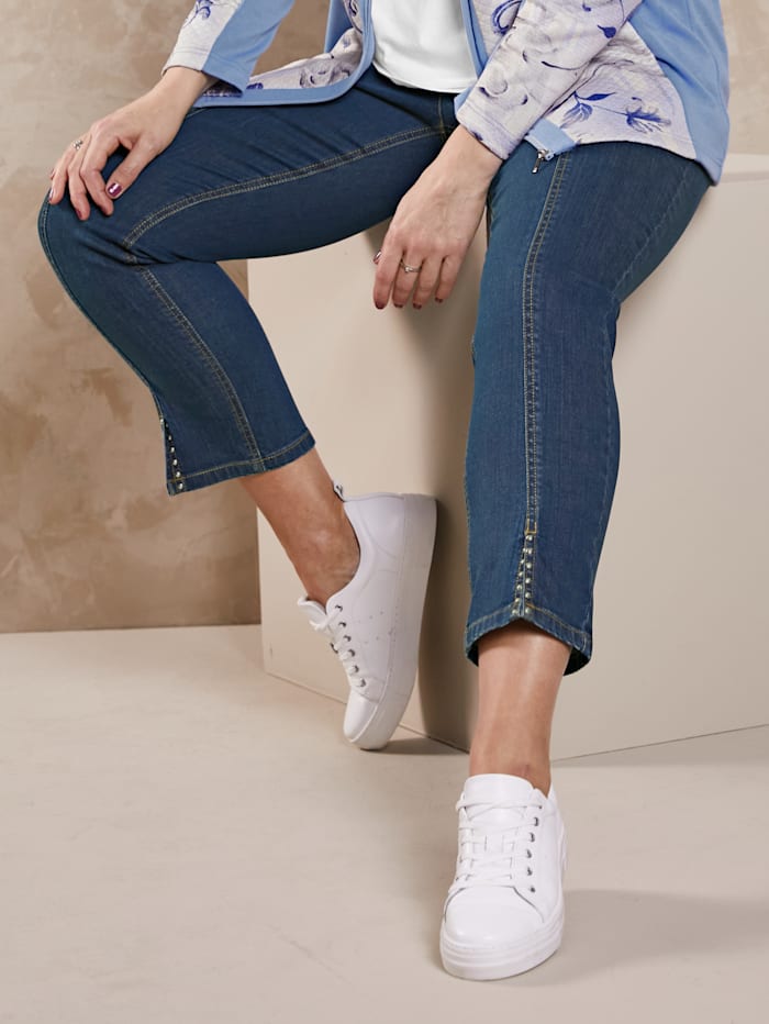 m. collection Jeans in Knöchellänge, Blue stone