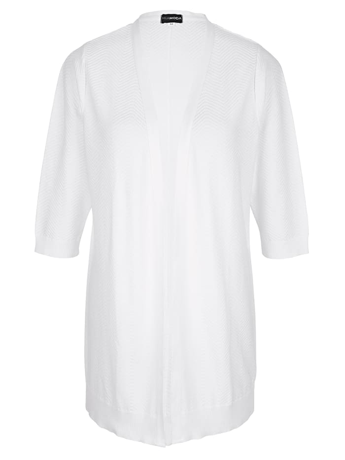MIAMODA Vest zonder sluiting, wit