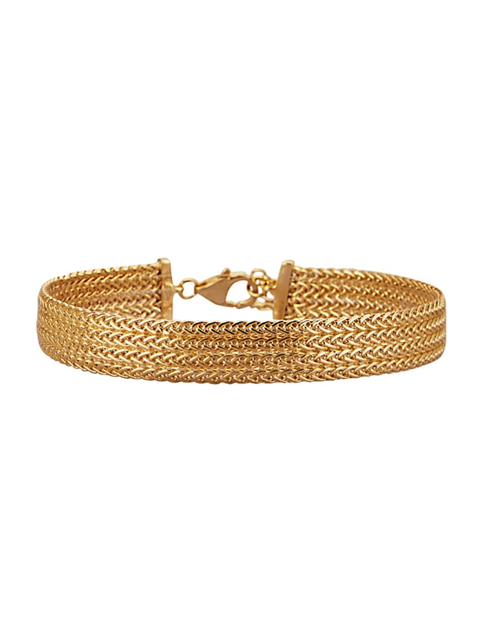 Diemer Gold Armband av flätad länk i guld 14 k, Guldfärgad