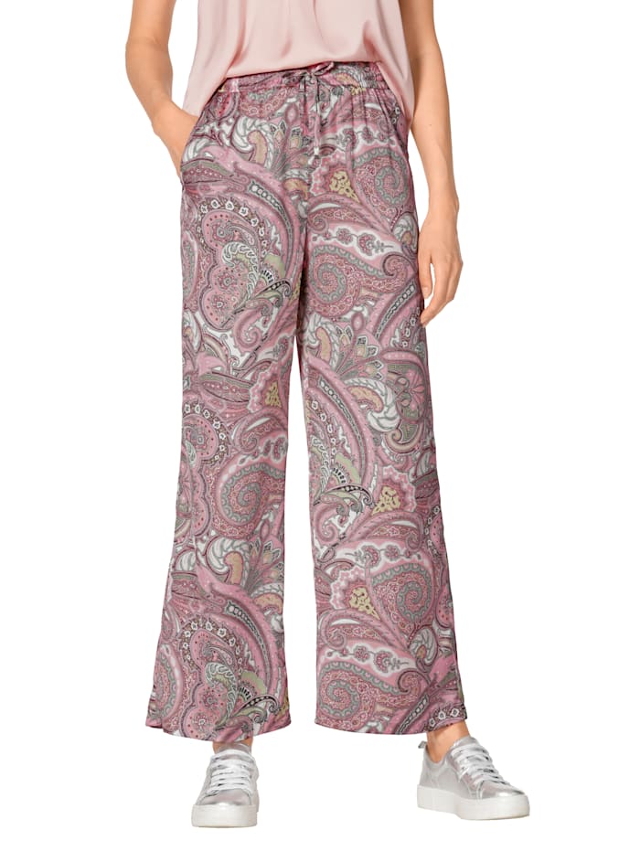 Trousers in a paisley print