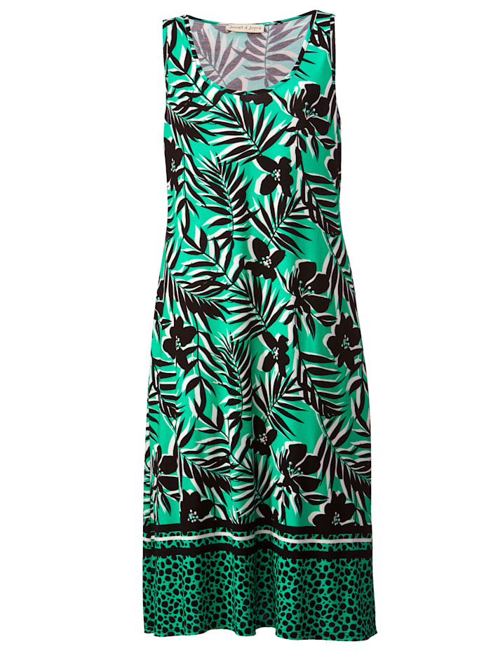 Jersey-Kleid mit botanischem Print