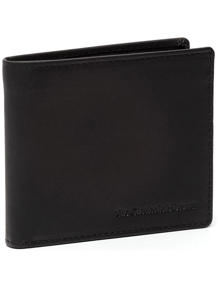 The Chesterfield Brand Wax Pull Up Orleans Geldbörse RFID Leder 11 cm, schwarz