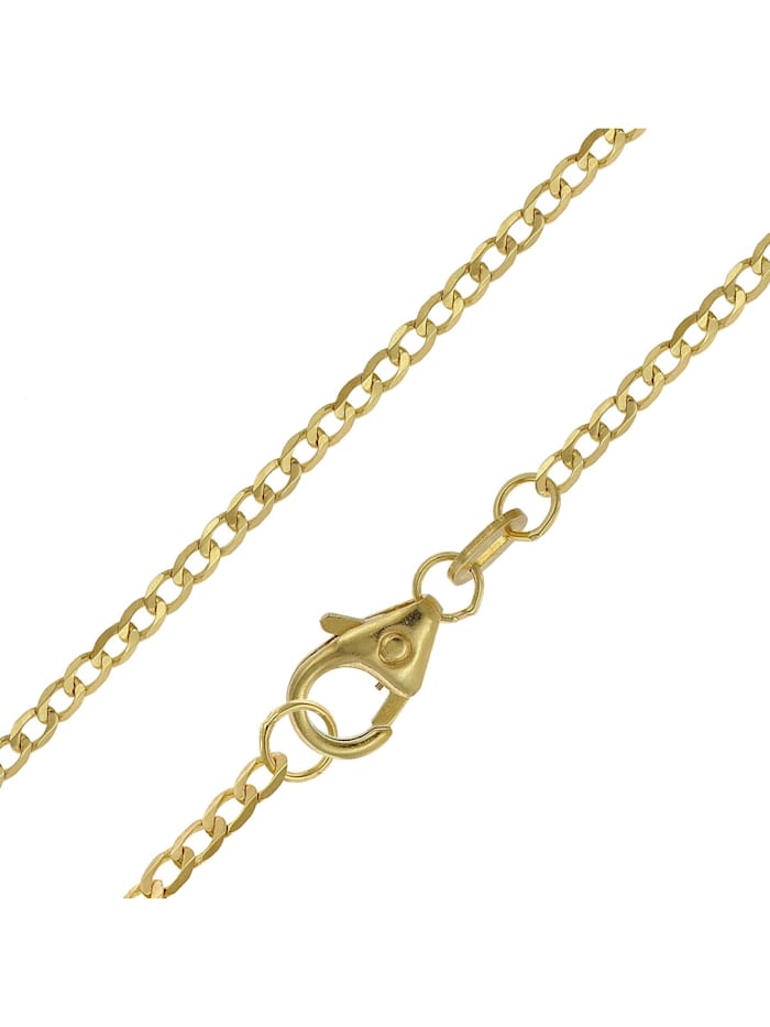 trendor Halskette 585 Gold / 14 Karat Collier Weitpanzer Breite 1,6 mm, gold