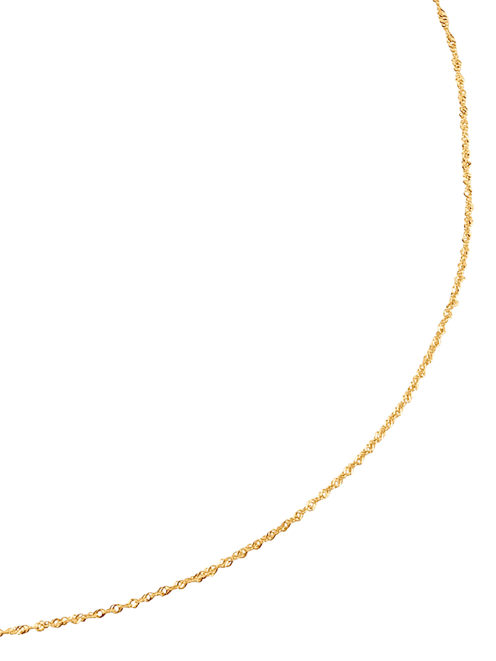 KLiNGEL Chaîne en or jaune 585, 45 cm, Or jaune