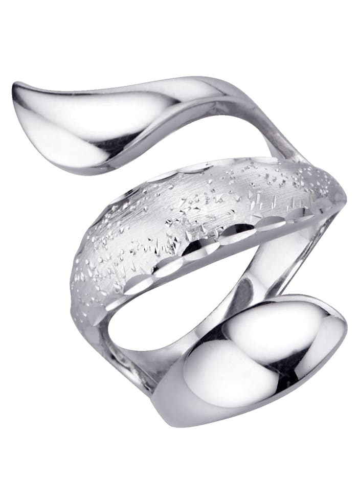 KLiNGEL Schlangen-Ring in Silber 925, Silberfarben