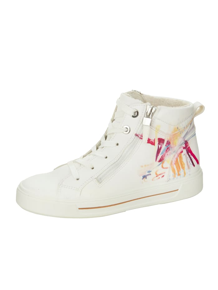 Ara High Sneaker mit Print vom Künstlerduo DeCaSa, Weiß/Multicolor