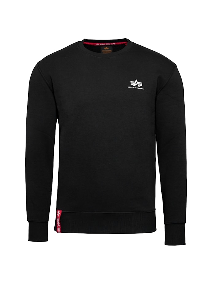 Alpha Industries Sweatshirt Basic Sweater Small Logo, schwarz