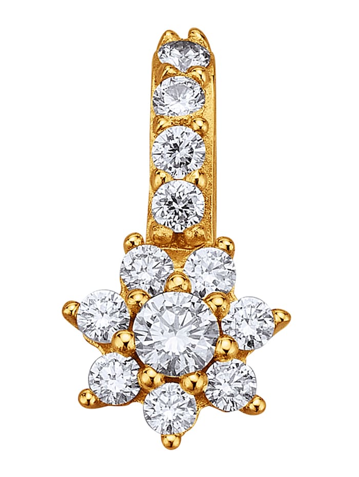 Amara Diamants Pendentif avec brillants, Coloris or jaune