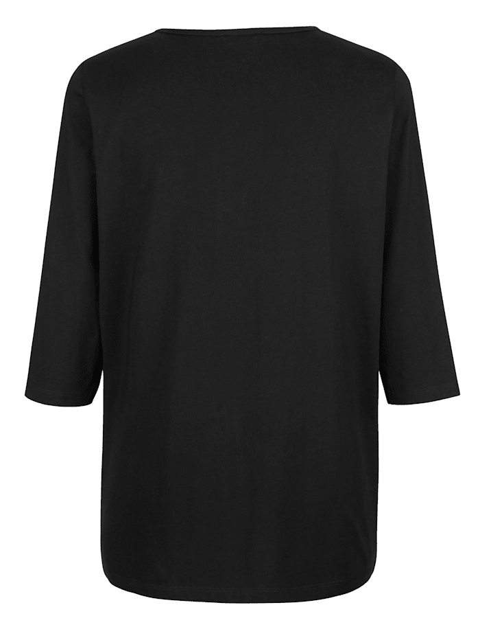 Shirt mit streckendem V-Ausschnitt