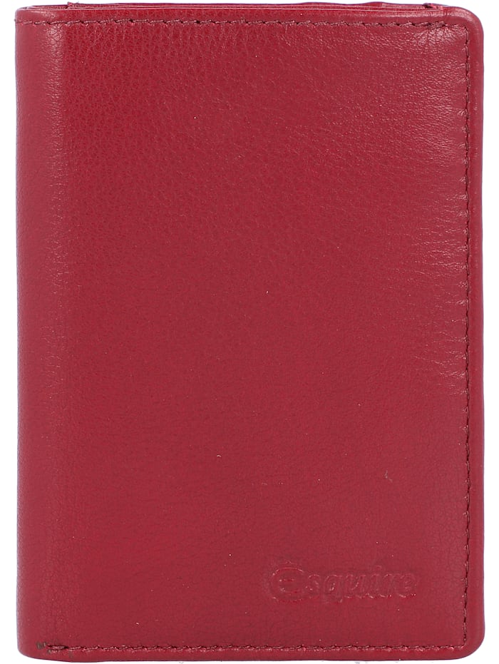 Esquire Oslo Kreditkartenetui RFID Leder 7,5 cm, rot