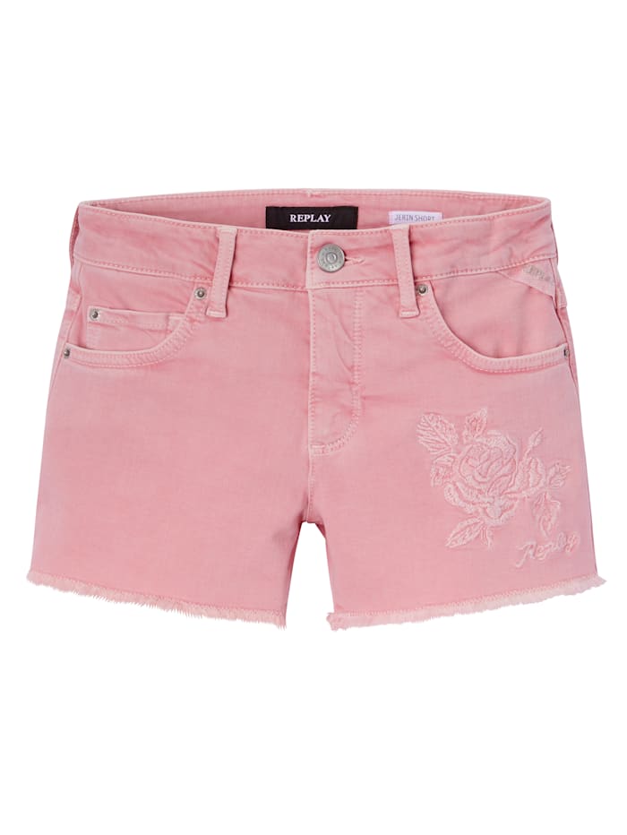 REPLAY Jeansshorts Kids, Rosé