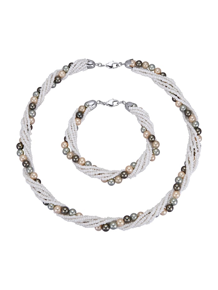 KLiNGEL 2-delige Sieradenset Van Echt Zilver in het Metallic Dames Sieraden voor voor Kettingen voor 