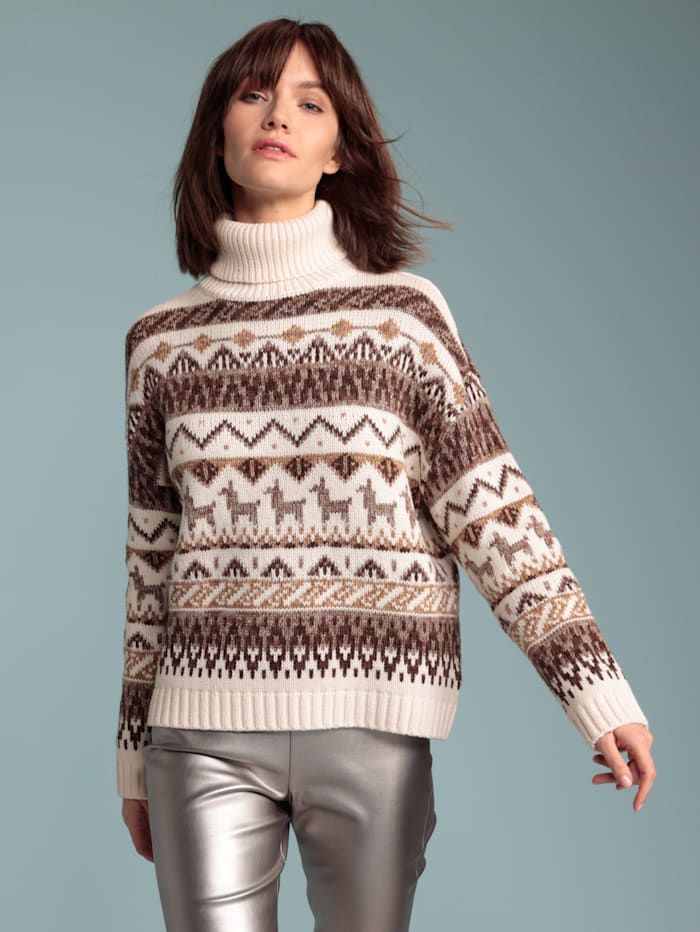 Pullover im schönen Norweger-Muster