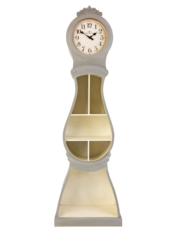 MARAVILLA Horloge comtoise, Gris/Blanc