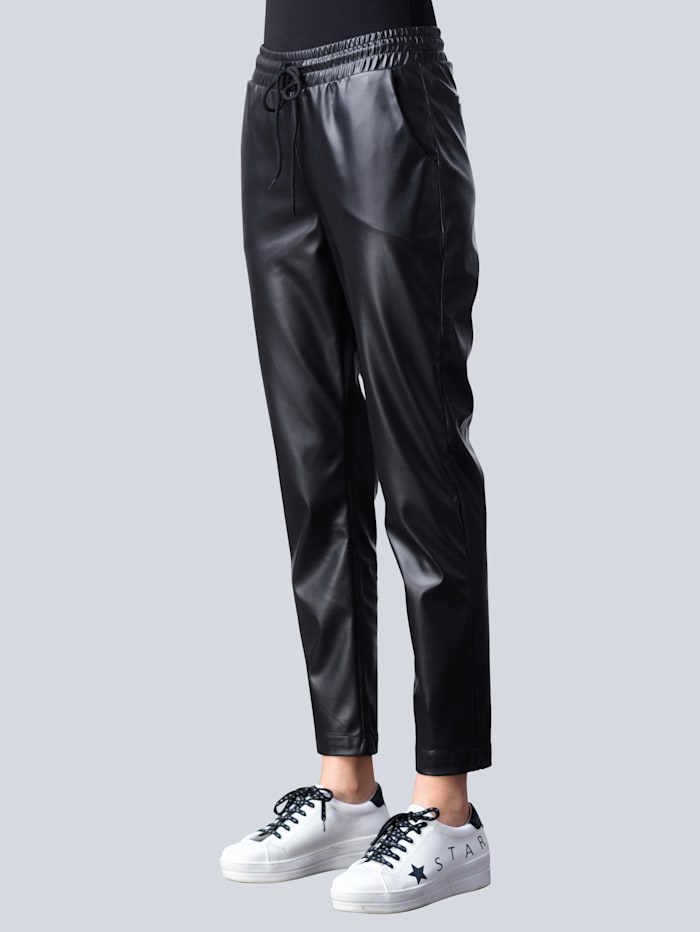 Alba Moda Broek in trendy jogpantstyle, Zwart