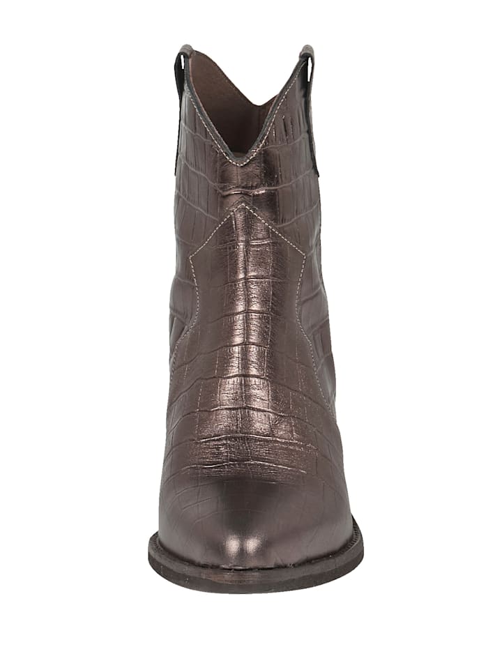 REKEN MAAR Cowboy Boots, Bronzefarben