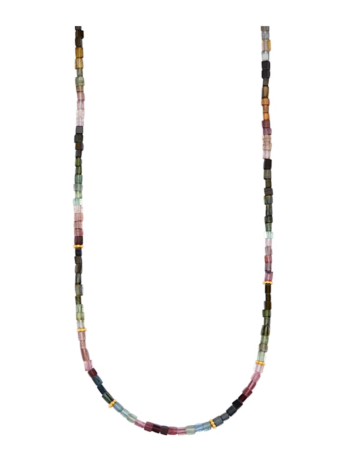 Halskette mit Turmalin in Silber 925, Multicolor