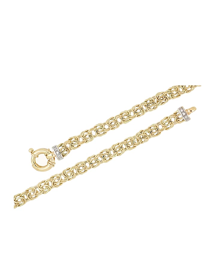 Amara Gold Königskette mit Diamanten, Gelbgoldfarben