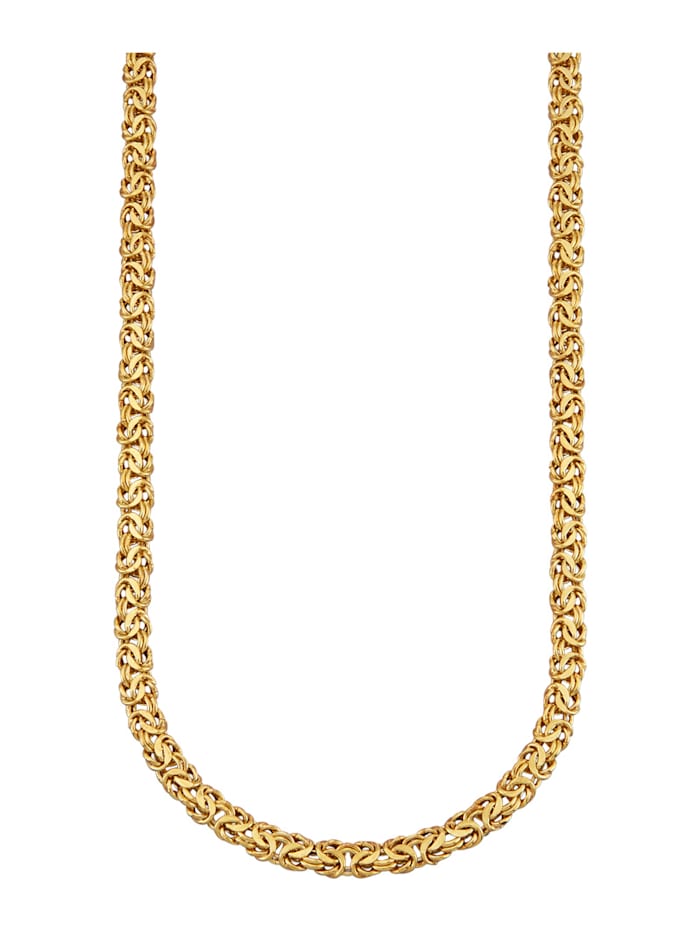 Königskette in Silber 925 45 cm, Gelbgoldfarben