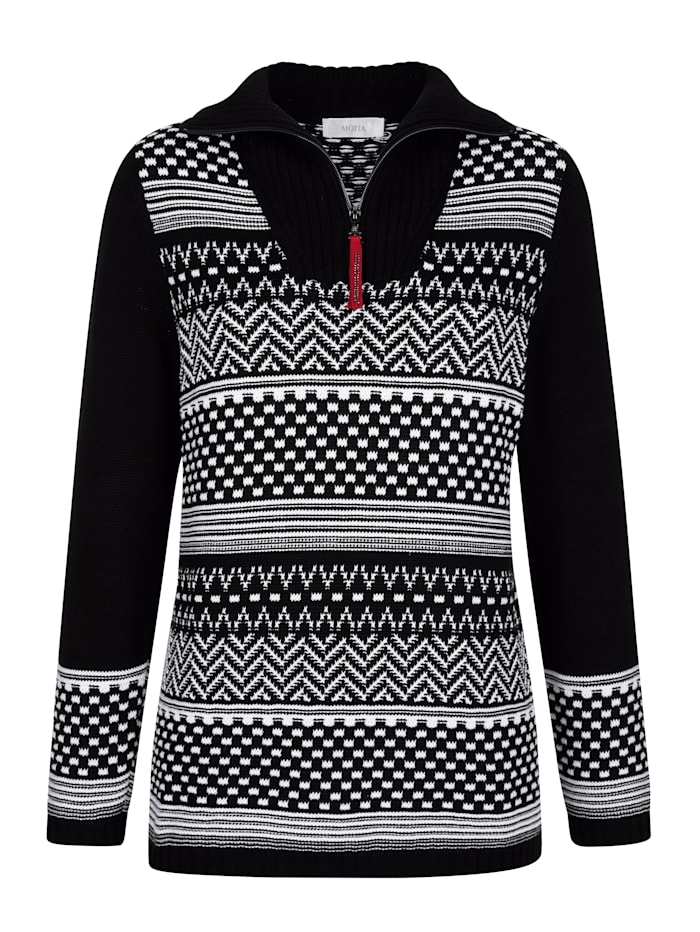 Jumper in graphic jacquard