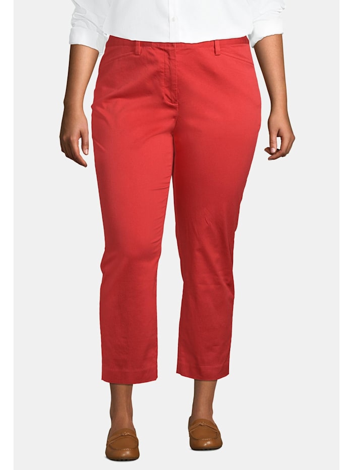 Lands´ End Chino-Crops Plus Size in 7/8-Länge, rot
