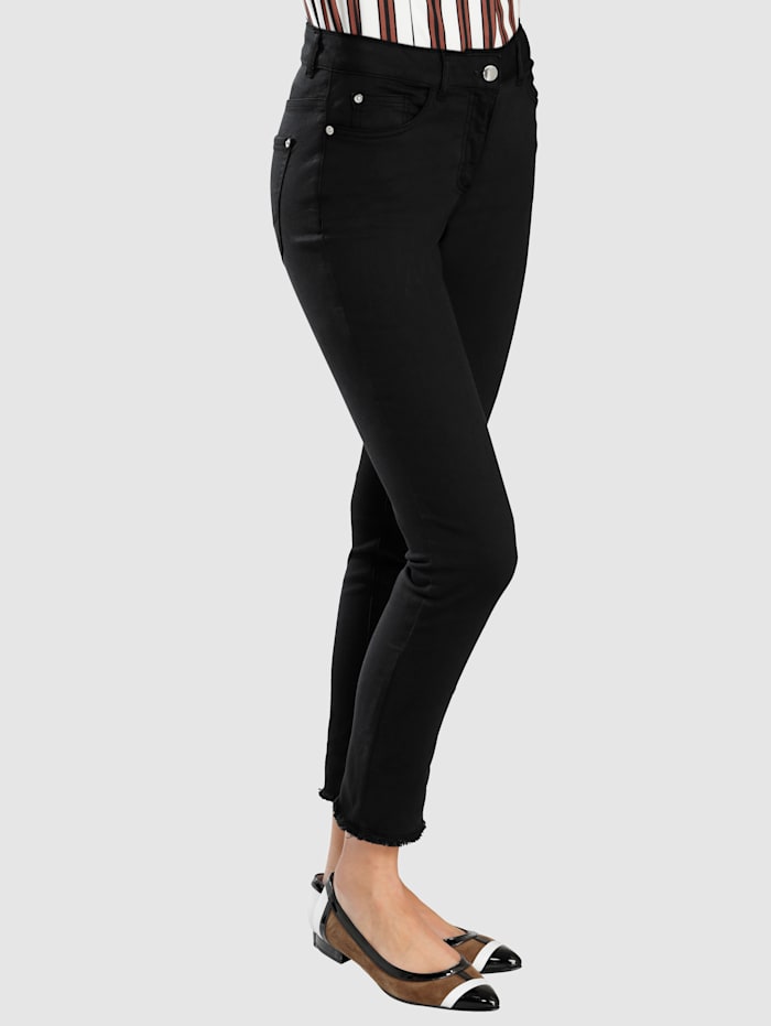 Alba Moda Jeans in 5-pocketmodel, Zwart