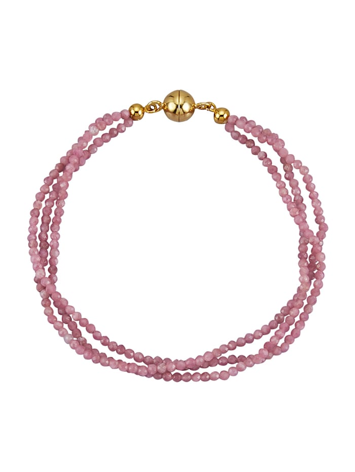 3rhg. Armband in Silber 925, Pink