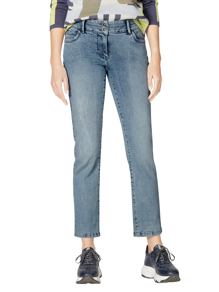 Betty Barclay Jeans mit Zweiknopf-Verschluss, Light blue