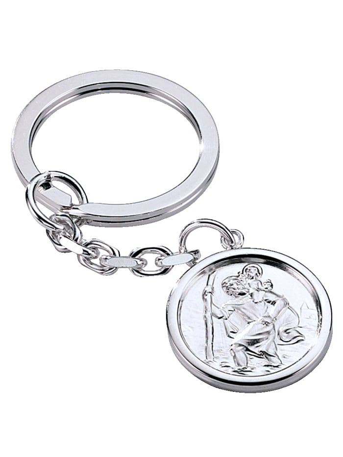 Schlüsselanhänger in Silber 925, Weiß