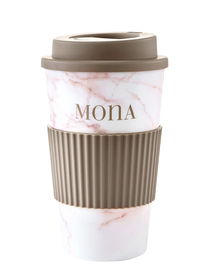 MONA Mug Coffee to go MONA, Rose/Gris