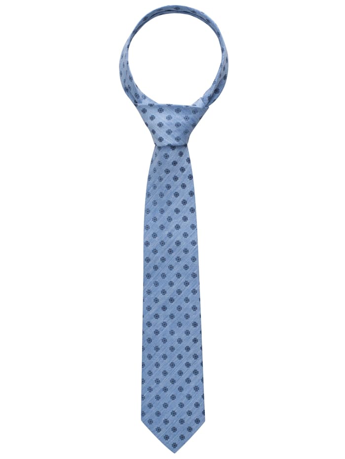 Eterna Krawatte breit gemustert, blau