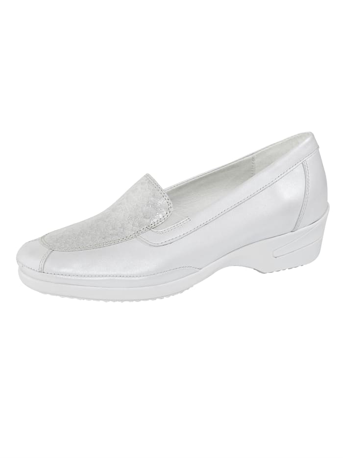Naturläufer Slip-on shoes Rubber sole, White