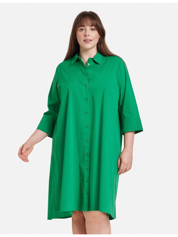 Samoon Blusenkleid in A-Linie, Really Green
