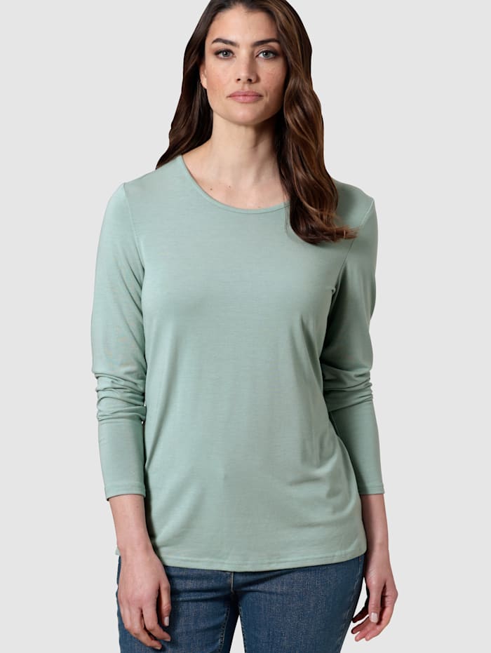 Delmod pure Shirt aus fließender Qualität, Mintgrün