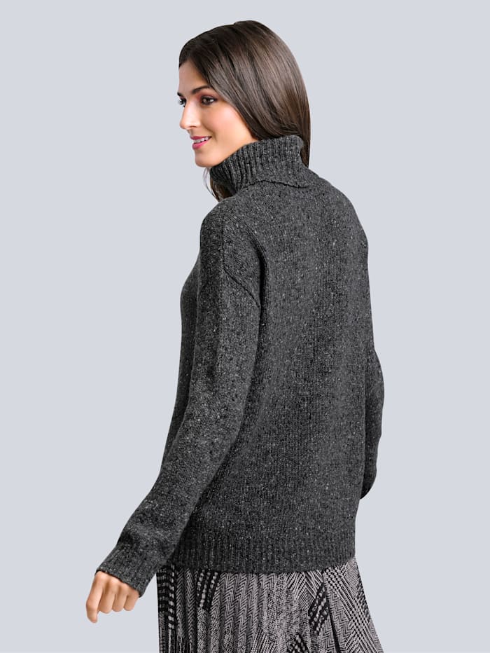 Pullover mit Zopf-Muster