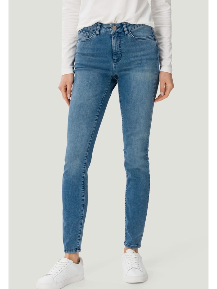 zero Jeans Padua Skinny Fit 30 Inch, Middle Blue Denim