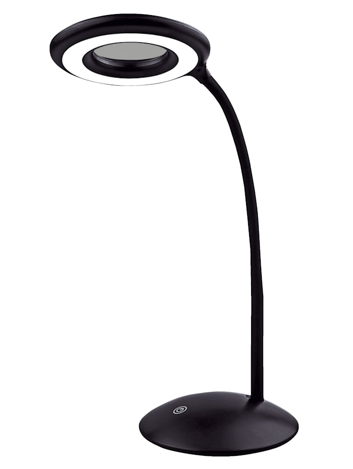 Maximex Led-bureaulamp met loep, Zwart