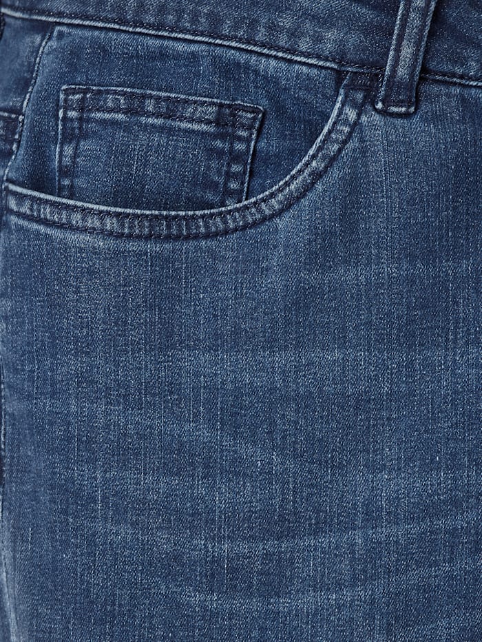 7/8-jeans met gefixeerde omslag aan de zoom