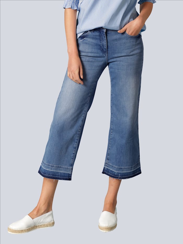Alba Moda Jeans in modischer Culotte-Form, Blue stone