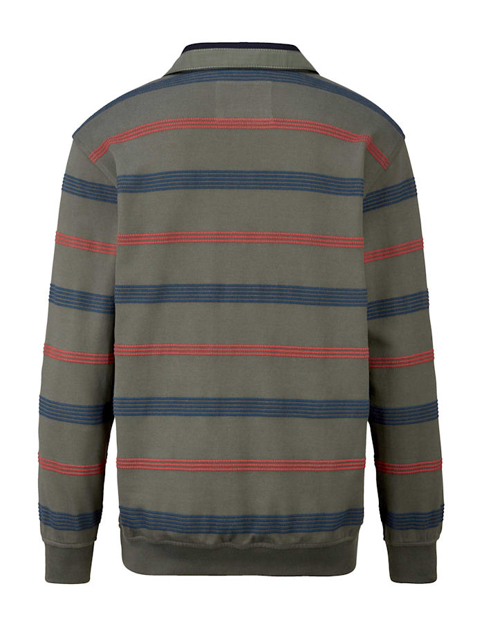 Sweatshirt mit Jacquard-Streifen