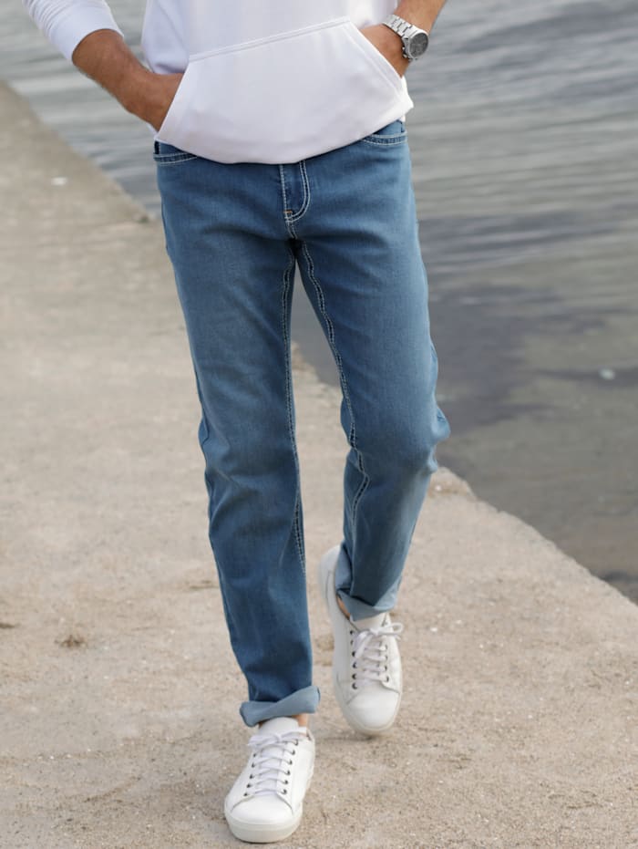 BABISTA Jeans mit modischen Kontrastnähten, Blau