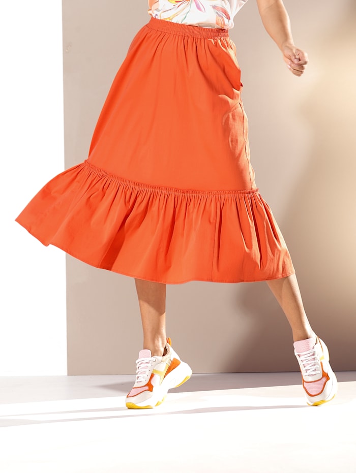 AMY VERMONT Rock in modischer Trendfarbe, Orange