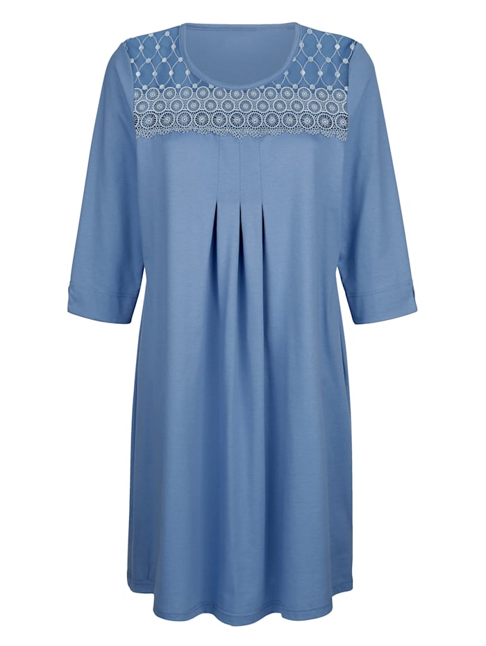 MONA Nachthemd uit de 'Cotton made in Africa'-collectie, Blauw