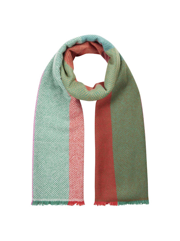 Codello Karo-Schal aus reiner Wolle, Pink